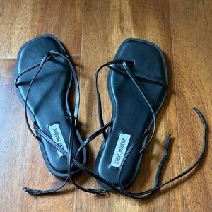 Steve Madden Black Strappy Sandals